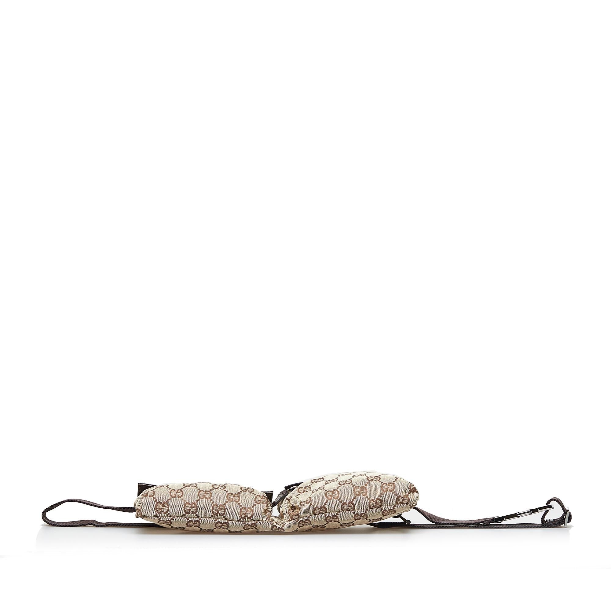 Gucci GG Canvas Double Pocket Belt Bag (SHG-MsV5eS)