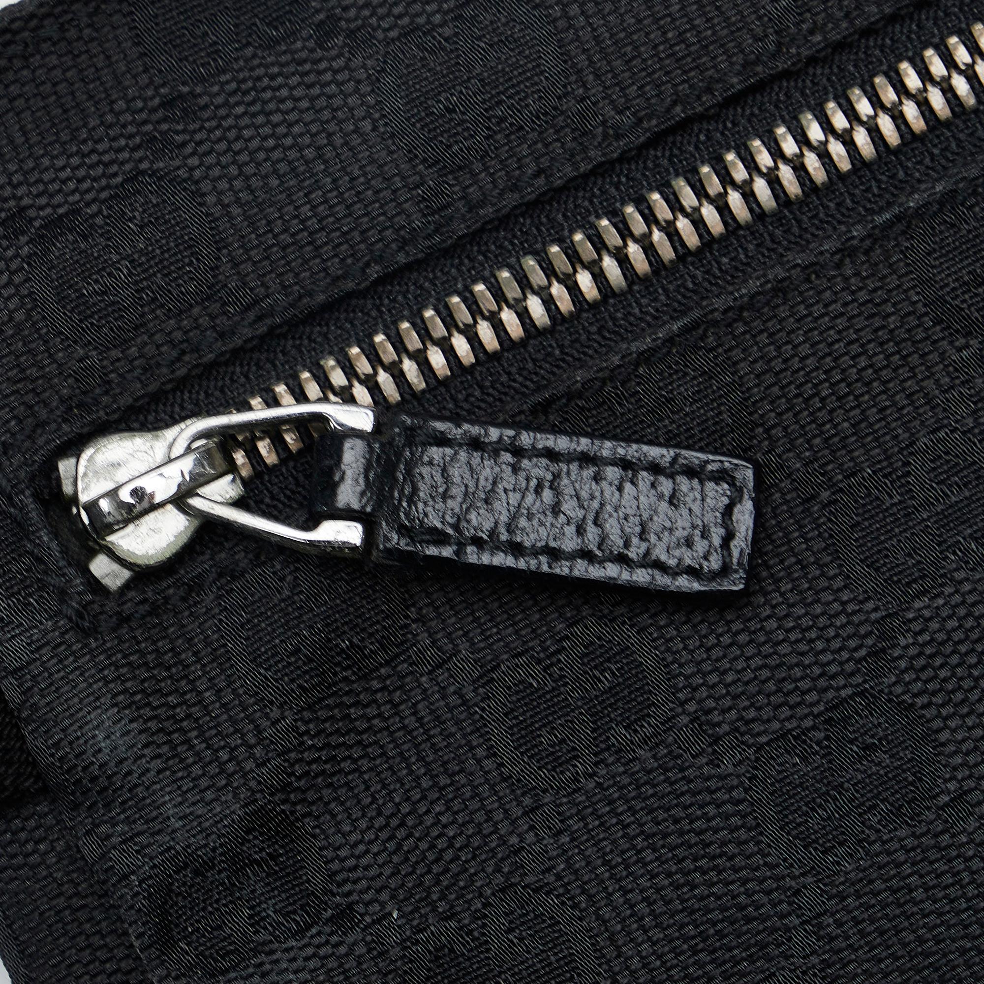 Gucci GG Canvas Double Pocket Belt Bag (SHG-330faY)