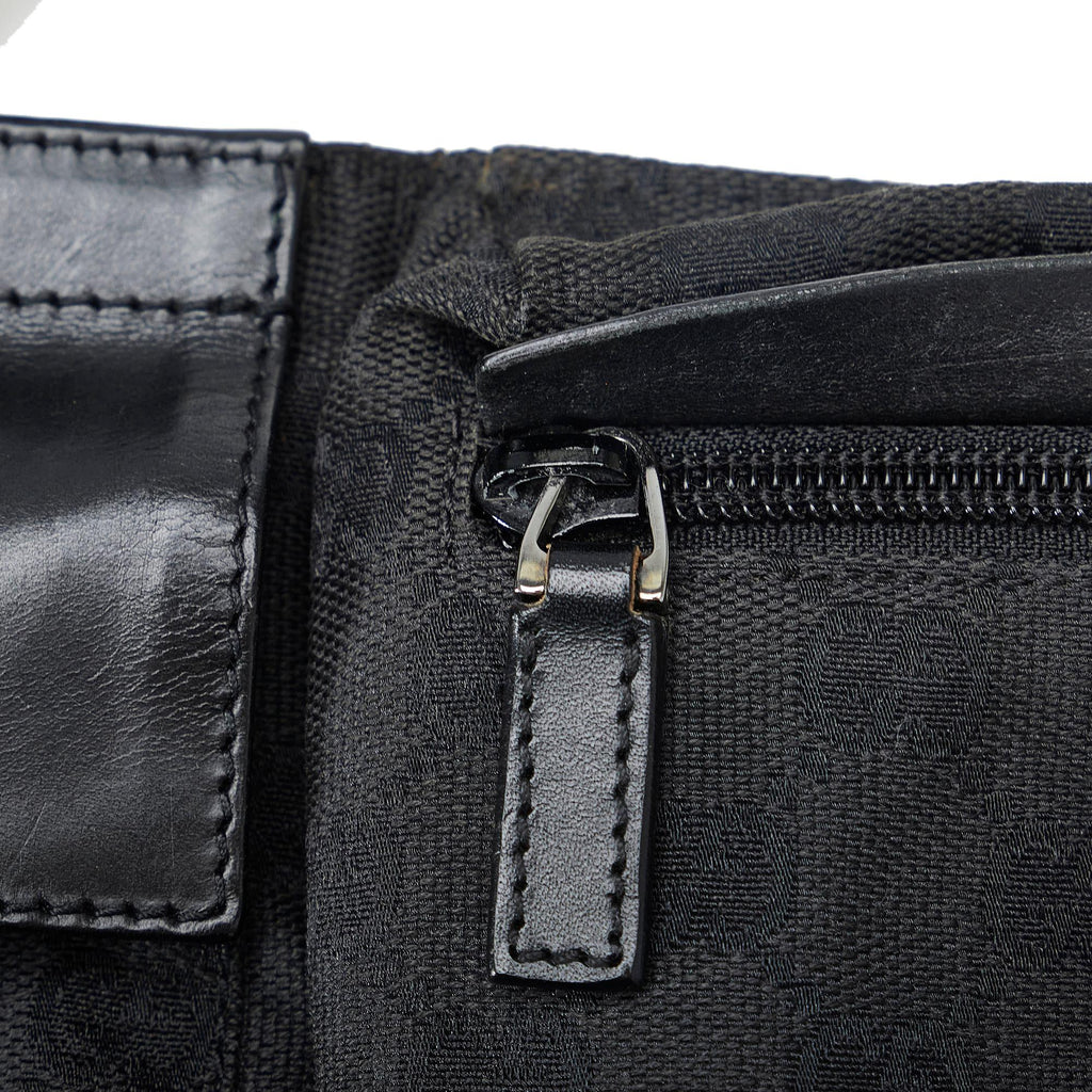 Gucci GG Canvas Double Pocket Belt Bag (SHG-9YRfAM)
