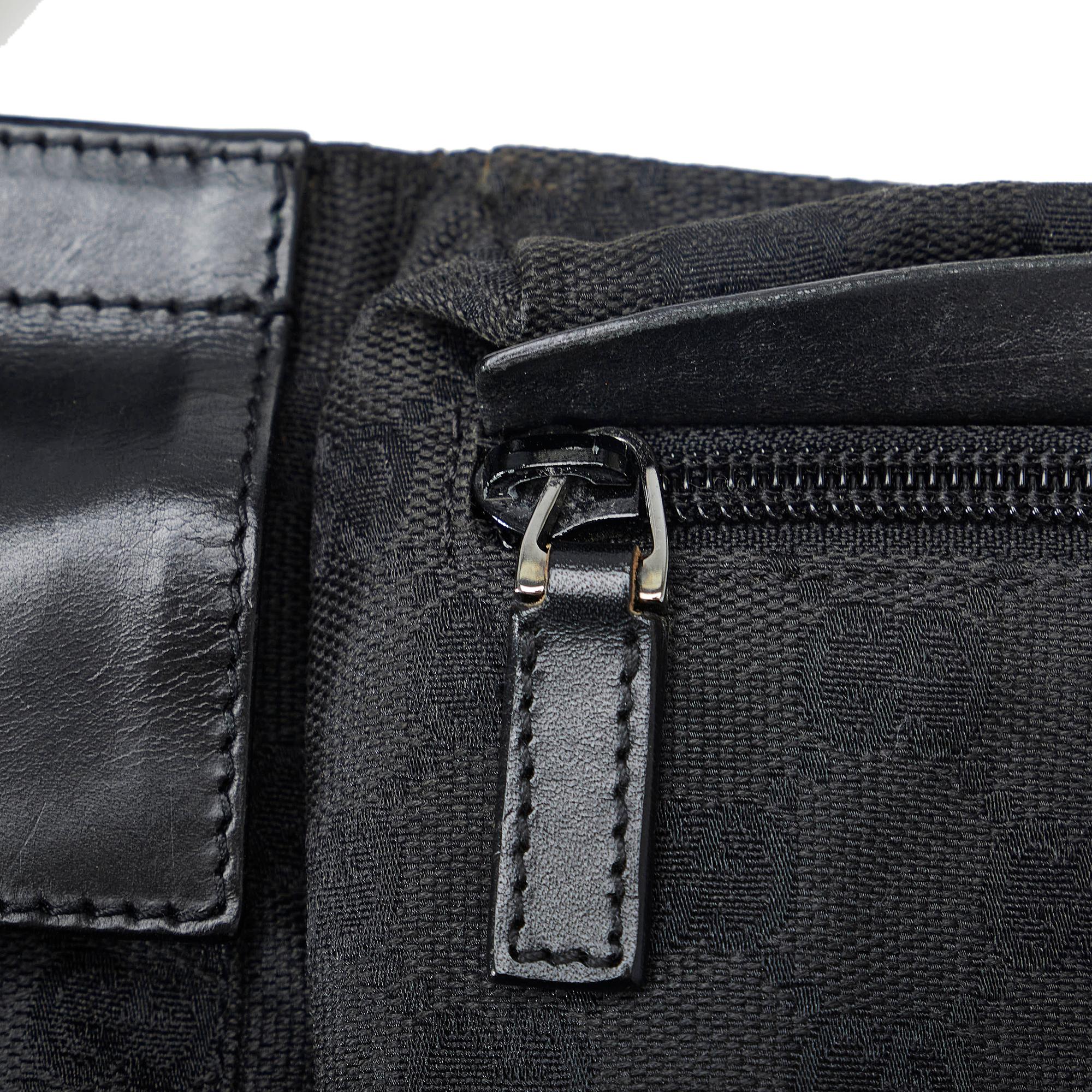 Gucci GG Canvas Double Pocket Belt Bag (SHG-9YRfAM)
