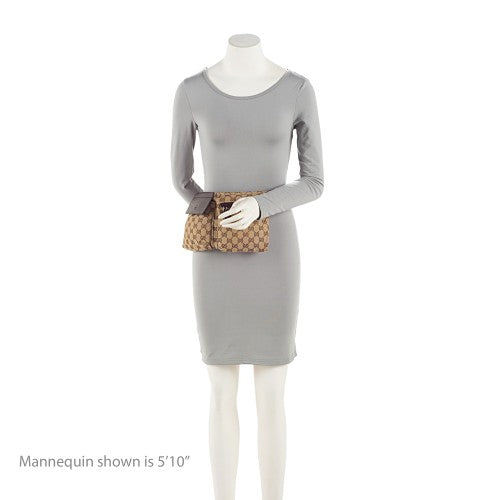 Gucci GG Canvas Double Pocket Belt Bag (SHF-Z0mmJ4)