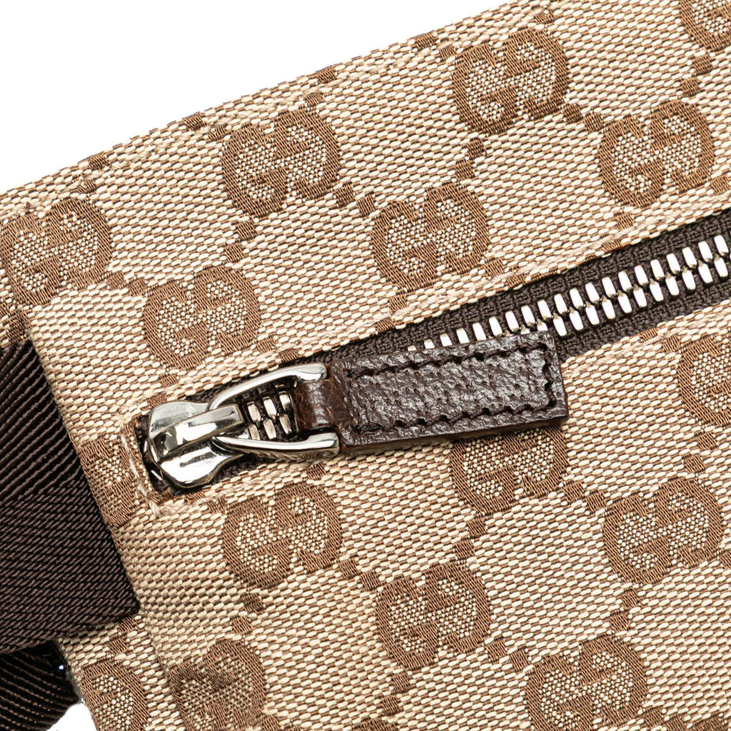 Gucci GG Canvas Double Pocket Belt Bag