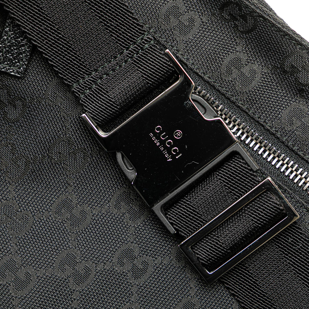 Gucci GG Canvas Double Pocket Belt Bag