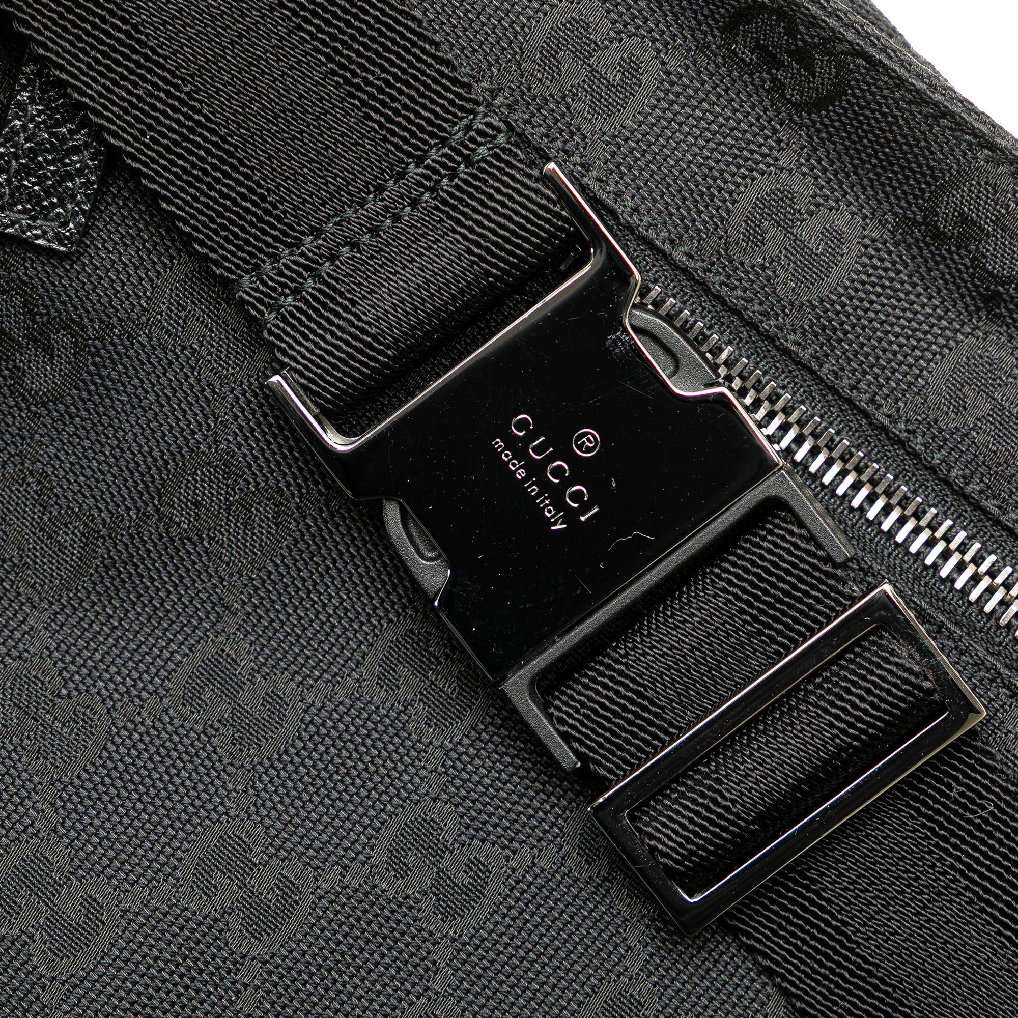 Gucci GG Canvas Double Pocket Belt Bag
