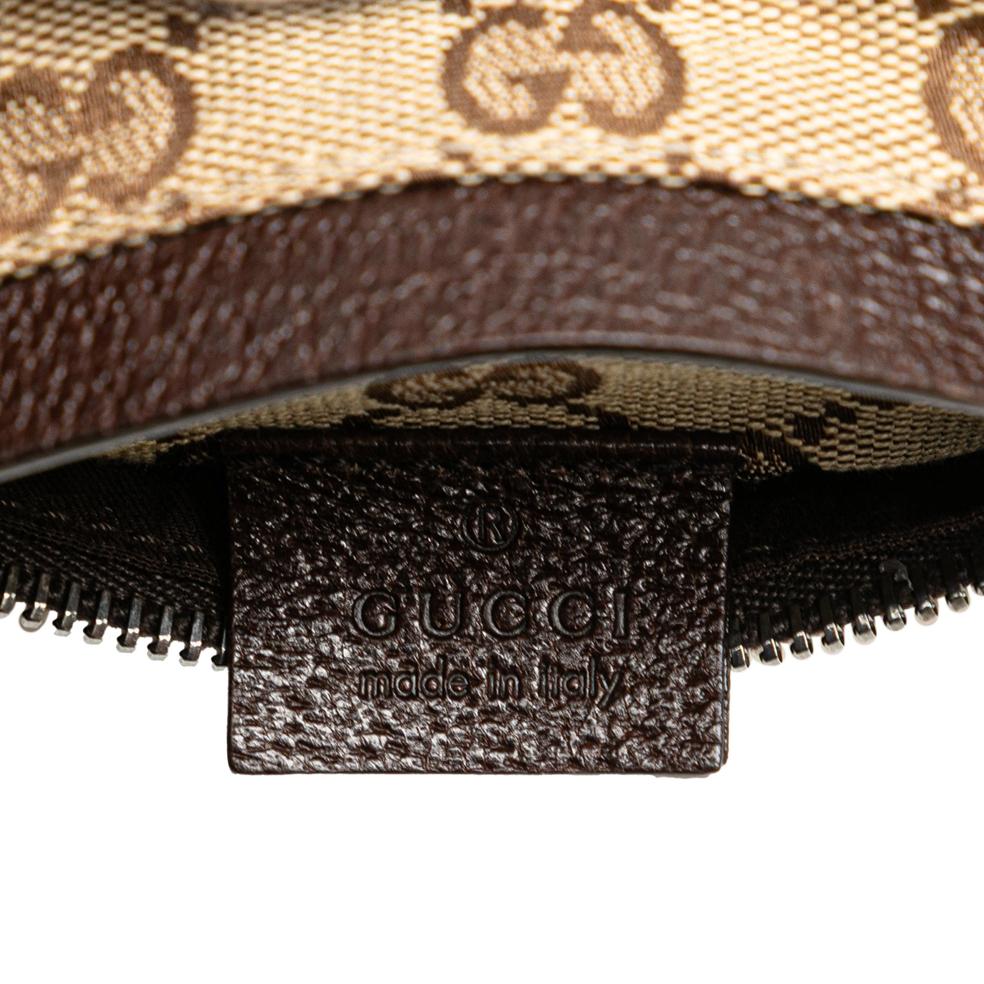 Gucci GG Canvas Double Pocket Belt Bag