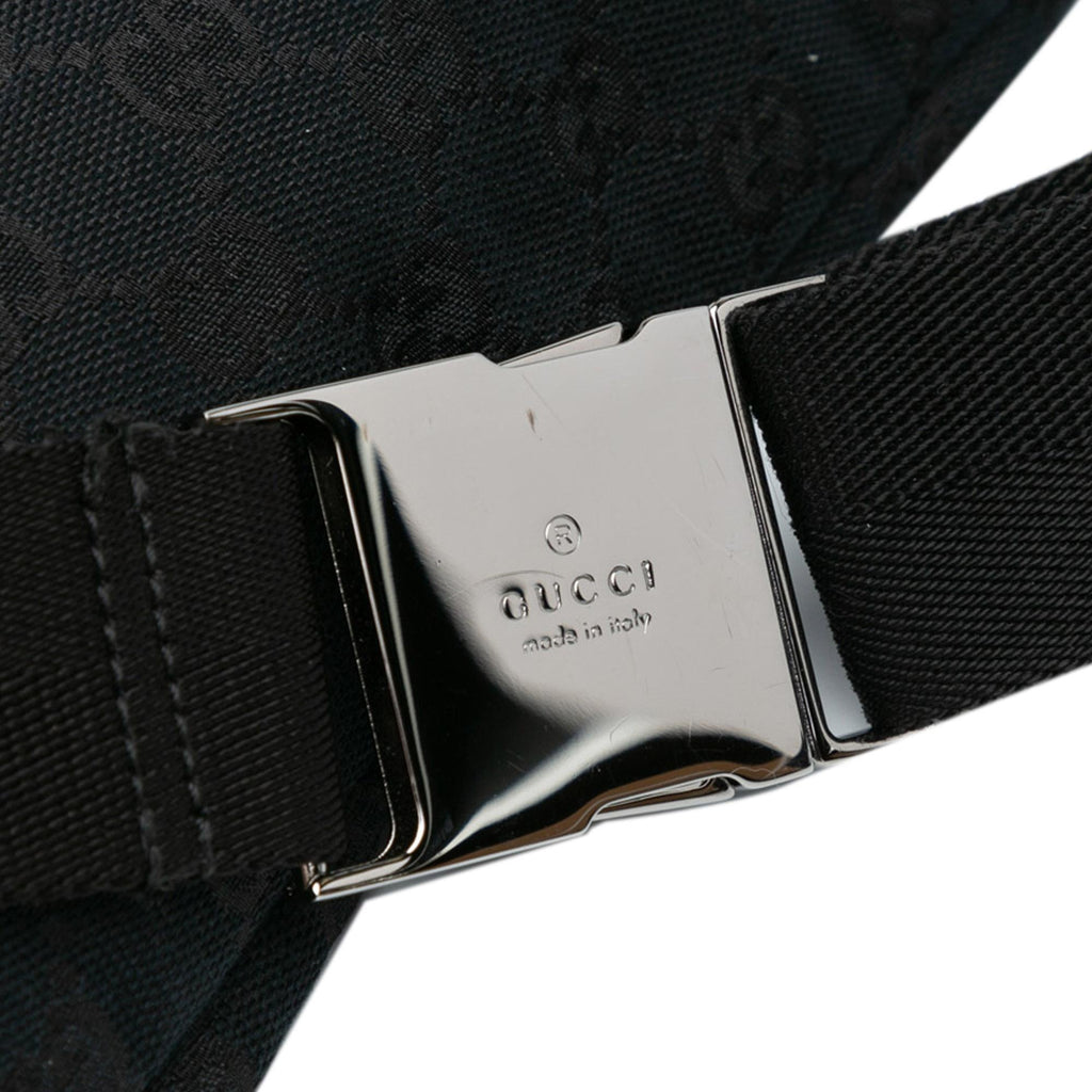 Gucci GG Canvas Double Pocket Belt Bag