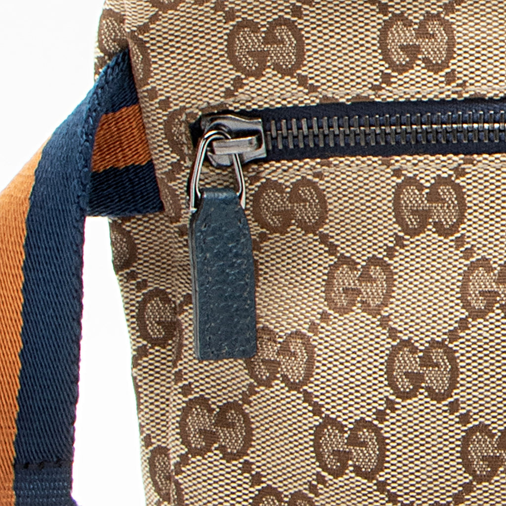 Gucci GG Canvas Double Pocket Belt Bag