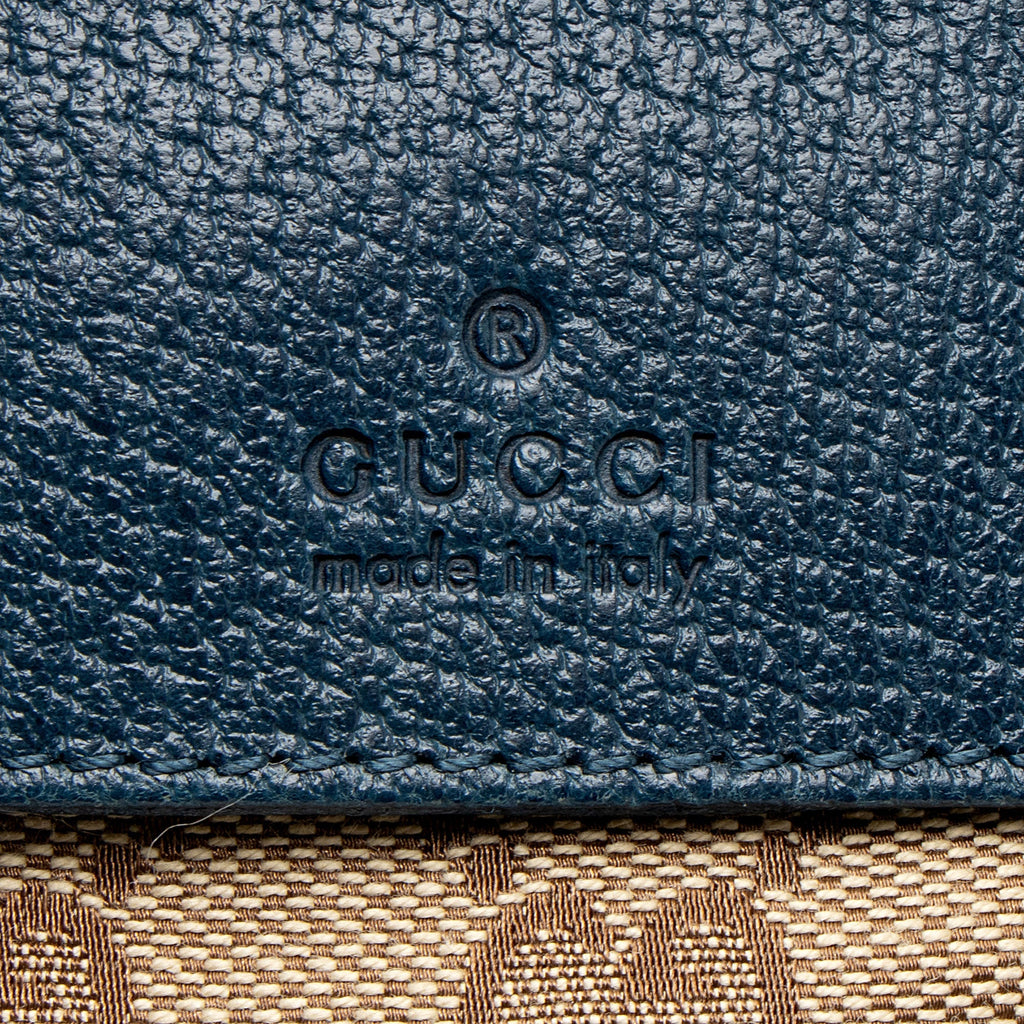 Gucci GG Canvas Double Pocket Belt Bag