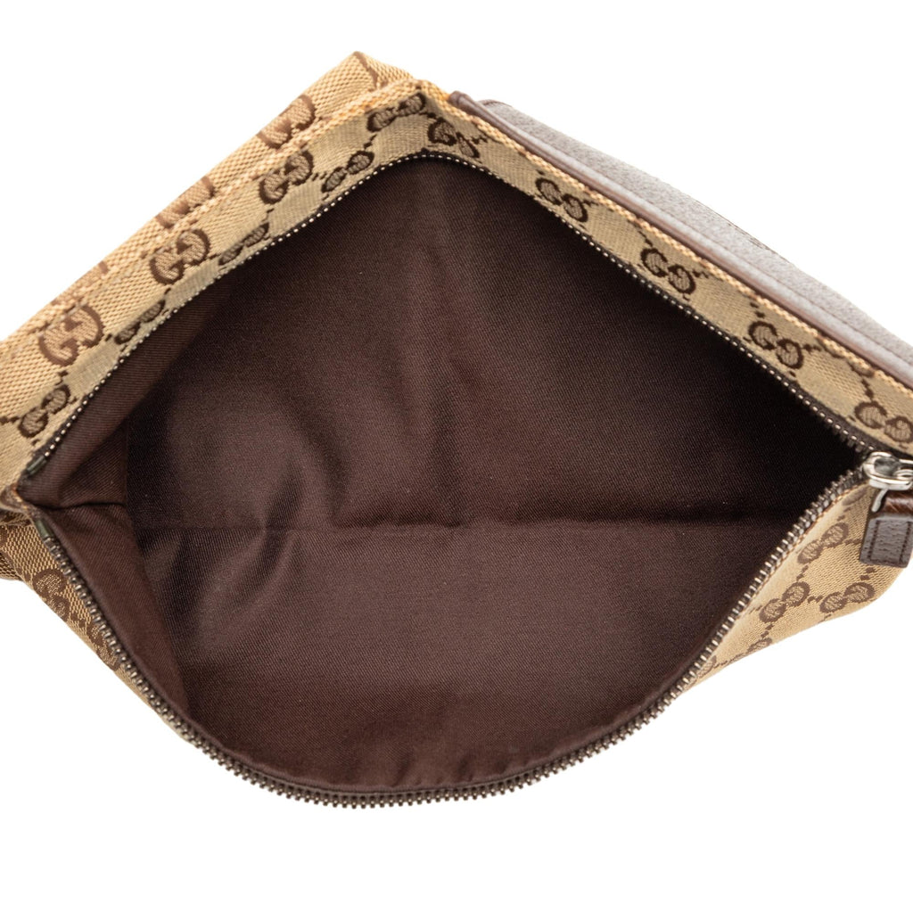 Gucci GG Canvas Double Pocket Belt Bag