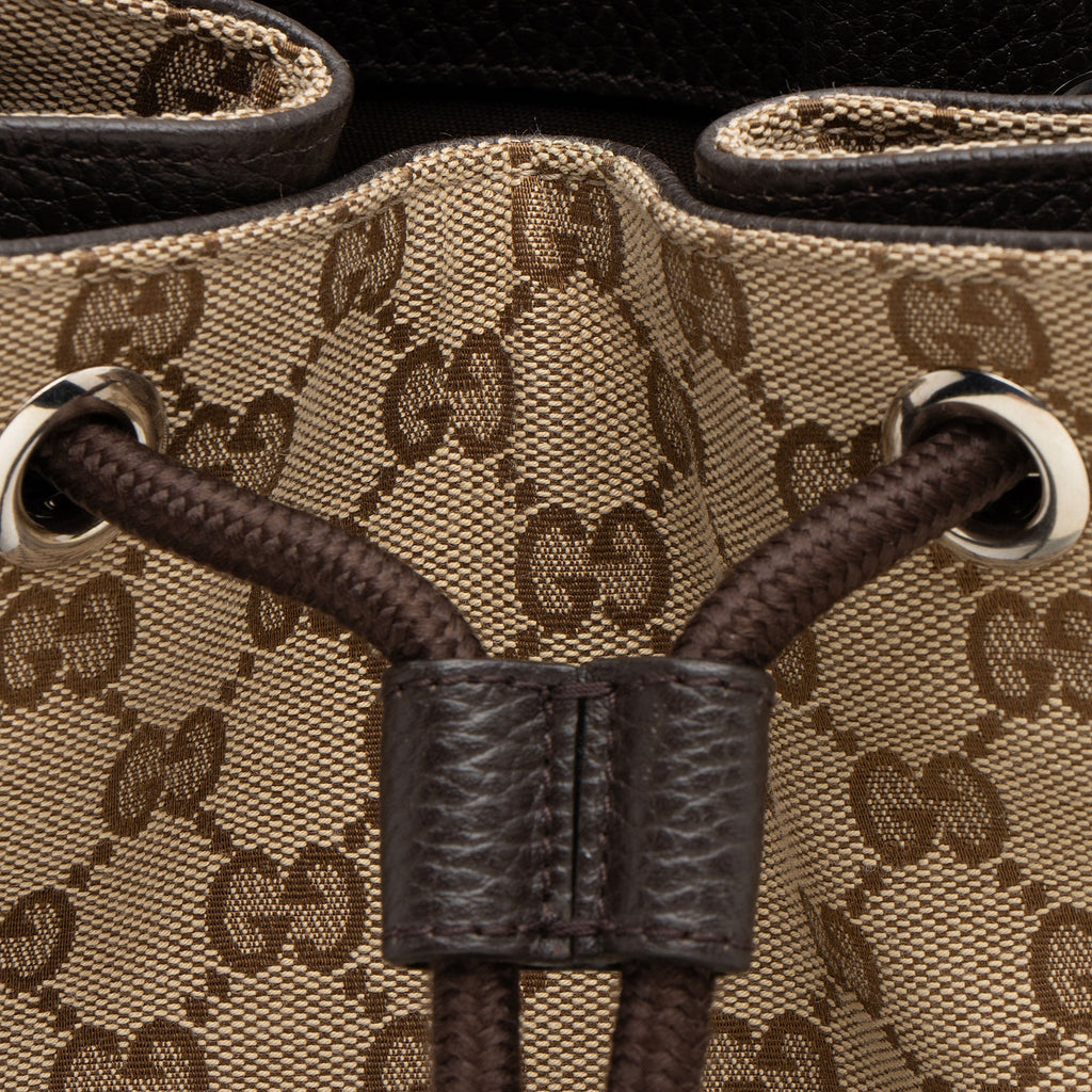 Gucci GG Canvas Drawstring Backpack (SHF-WIBaRK)
