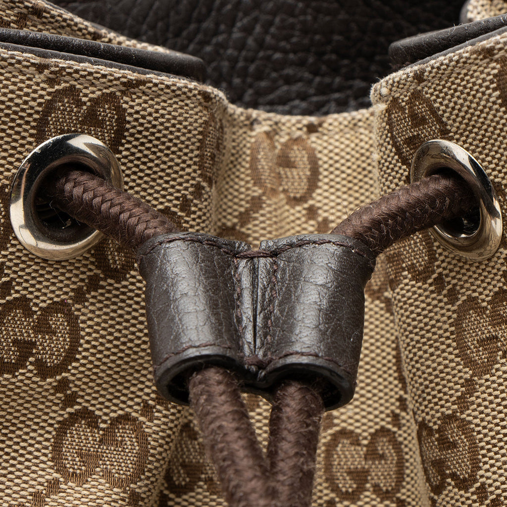 Gucci GG Canvas Drawstring Backpack