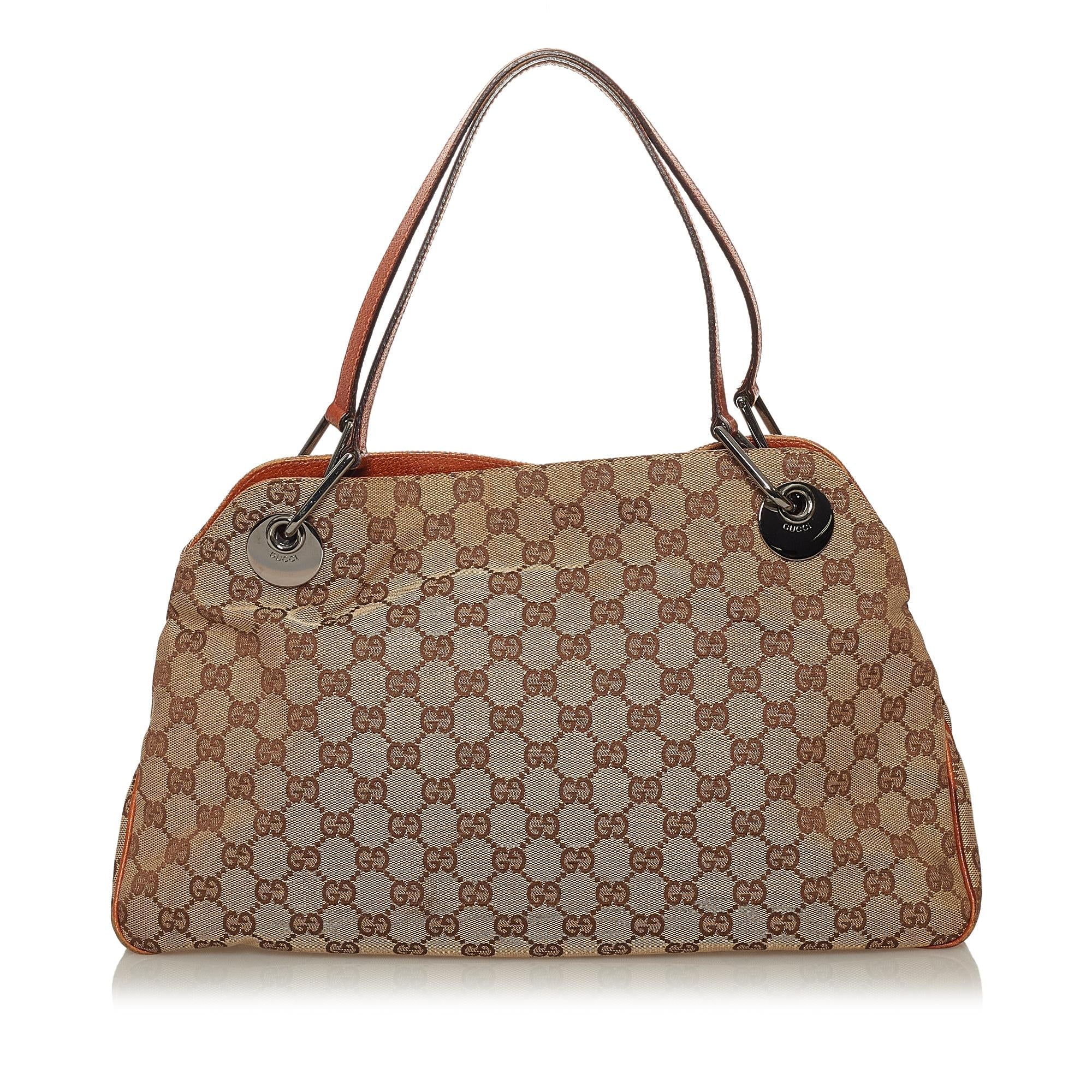 Gucci GG Canvas Eclipse Shoulder Bag (SHG-29205)