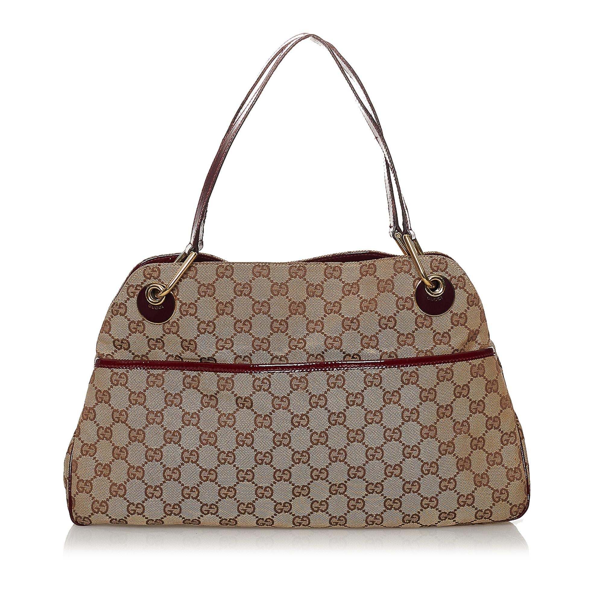 Gucci GG Canvas Eclipse Shoulder Bag (SHG-29850)