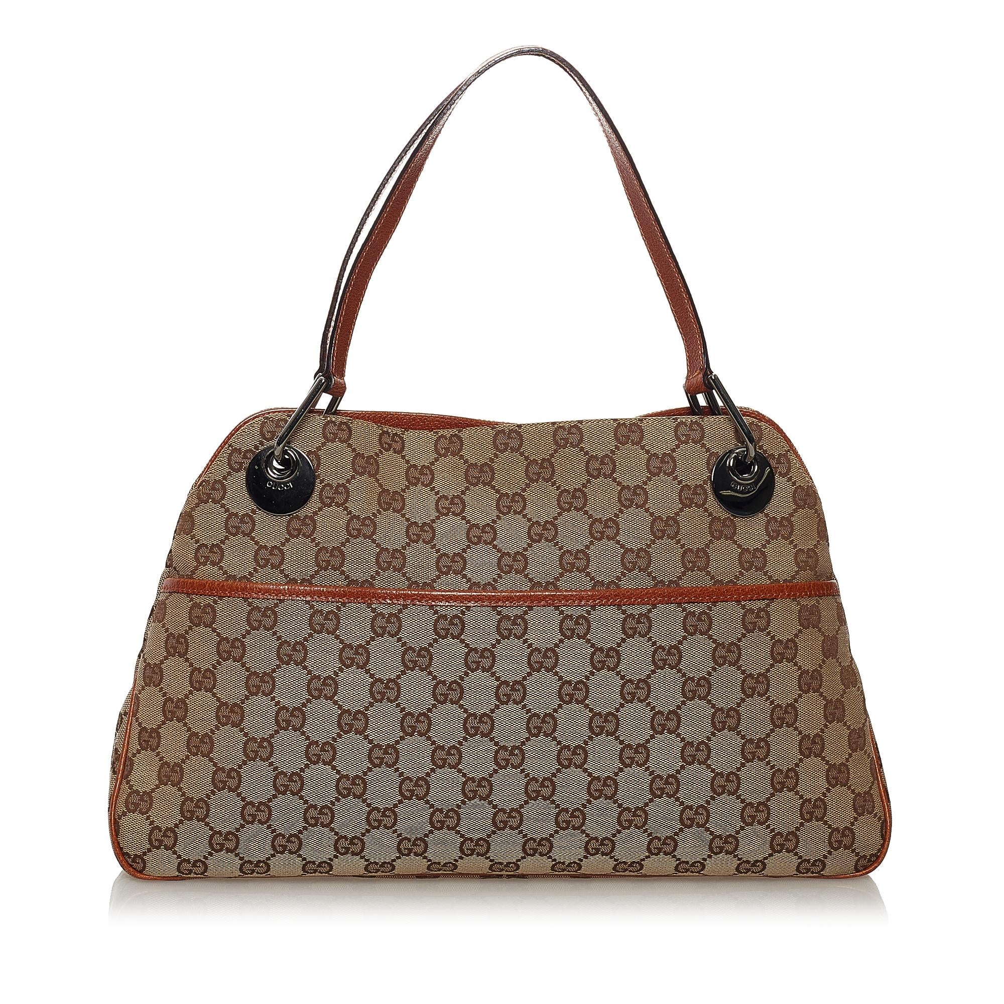Gucci GG Canvas Eclipse Shoulder Bag (SHG-34757)