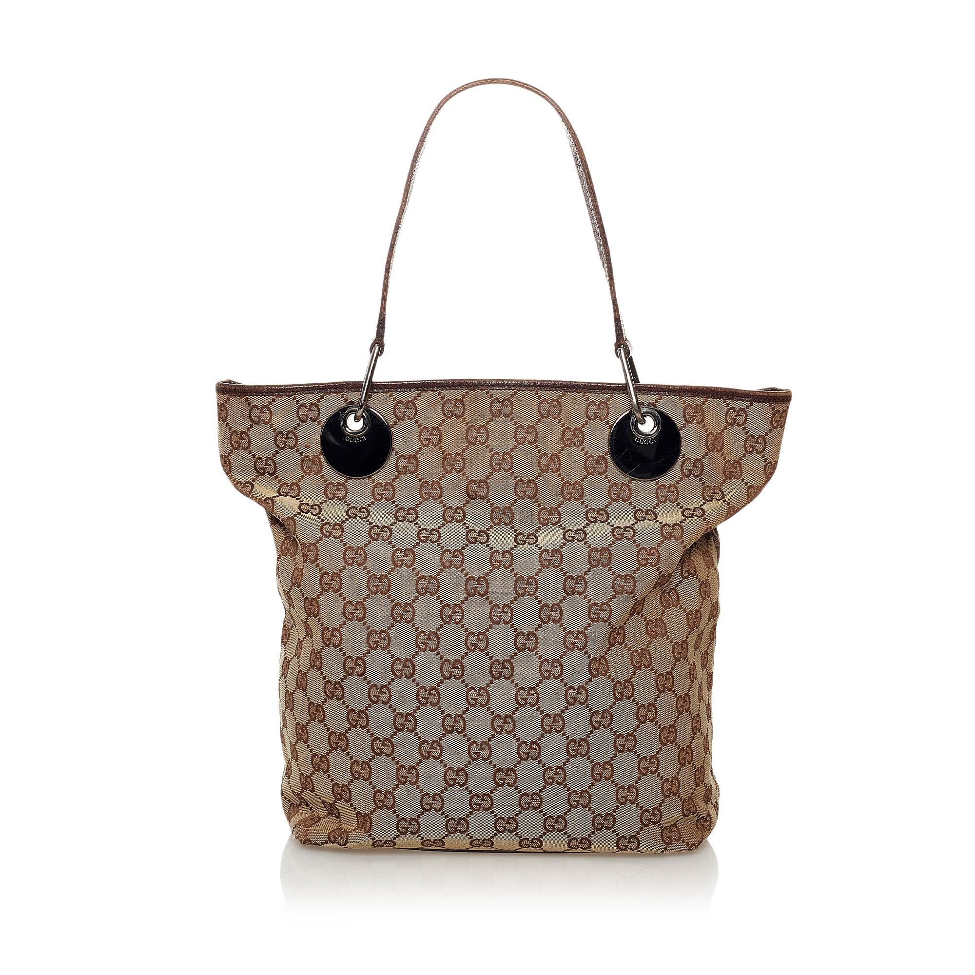 Gucci GG Canvas Eclipse Tote Bag (SHG-32819)