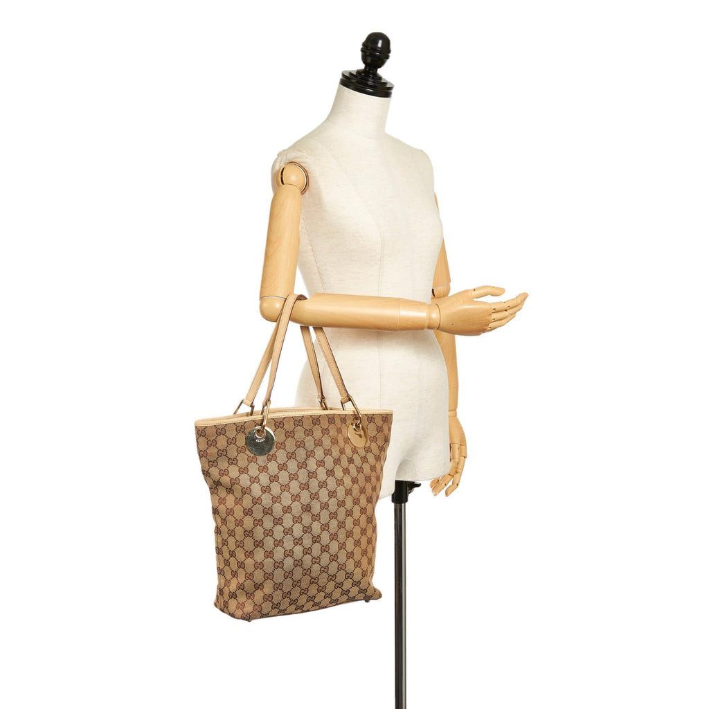 Gucci GG Canvas Eclipse Tote Bag (SHG-33763)