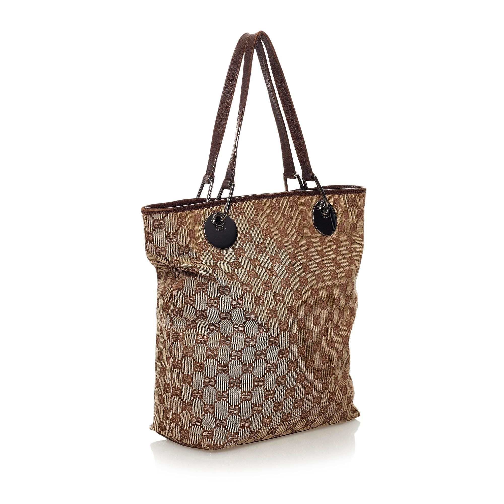 Gucci GG Canvas Eclipse Tote Bag (SHG-34151)