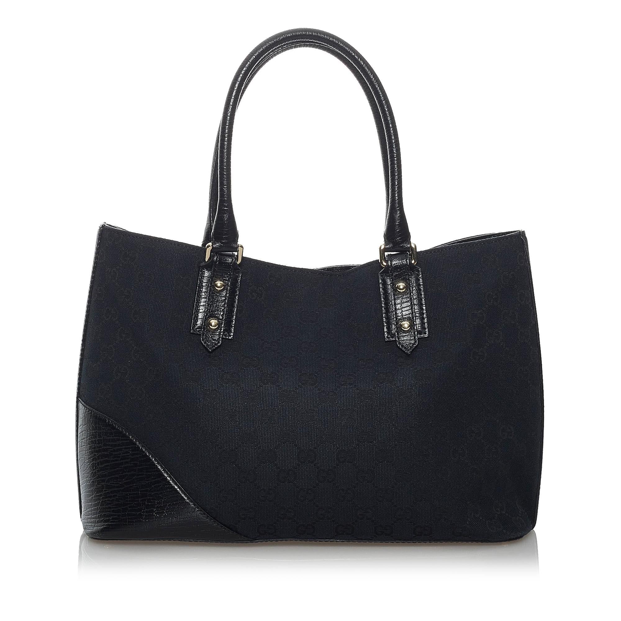 Gucci GG Canvas Hasler Tote Bag (SHG-29653)