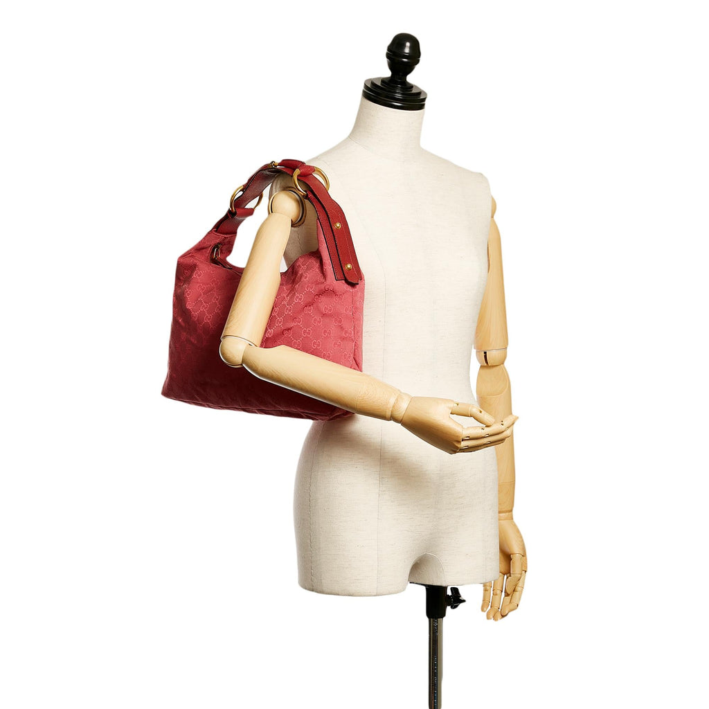Gucci GG Canvas Horsebit Shoulder bag (SHG-30135)