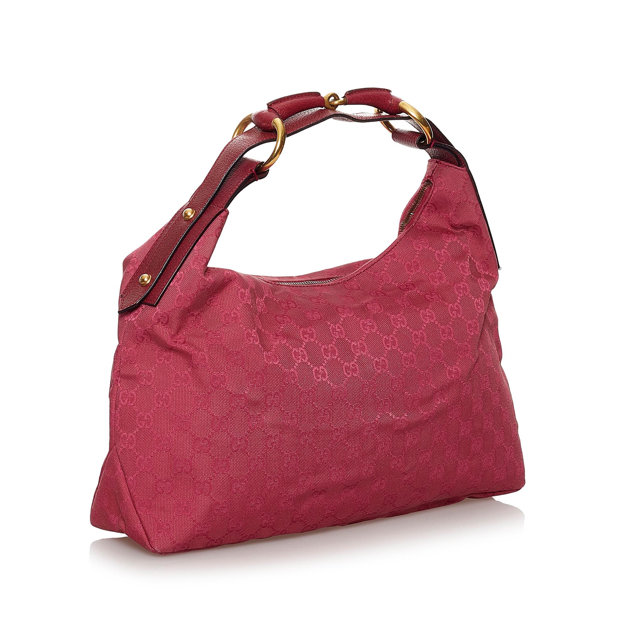 Gucci GG Canvas Horsebit Shoulder bag (SHG-30135)