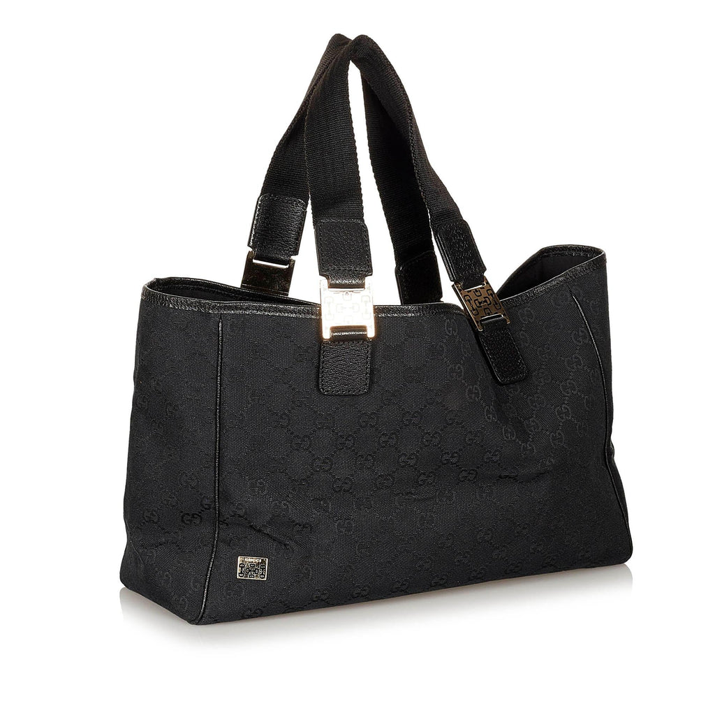 Gucci GG Canvas Horsebit Tote Bag (SHG-31976)
