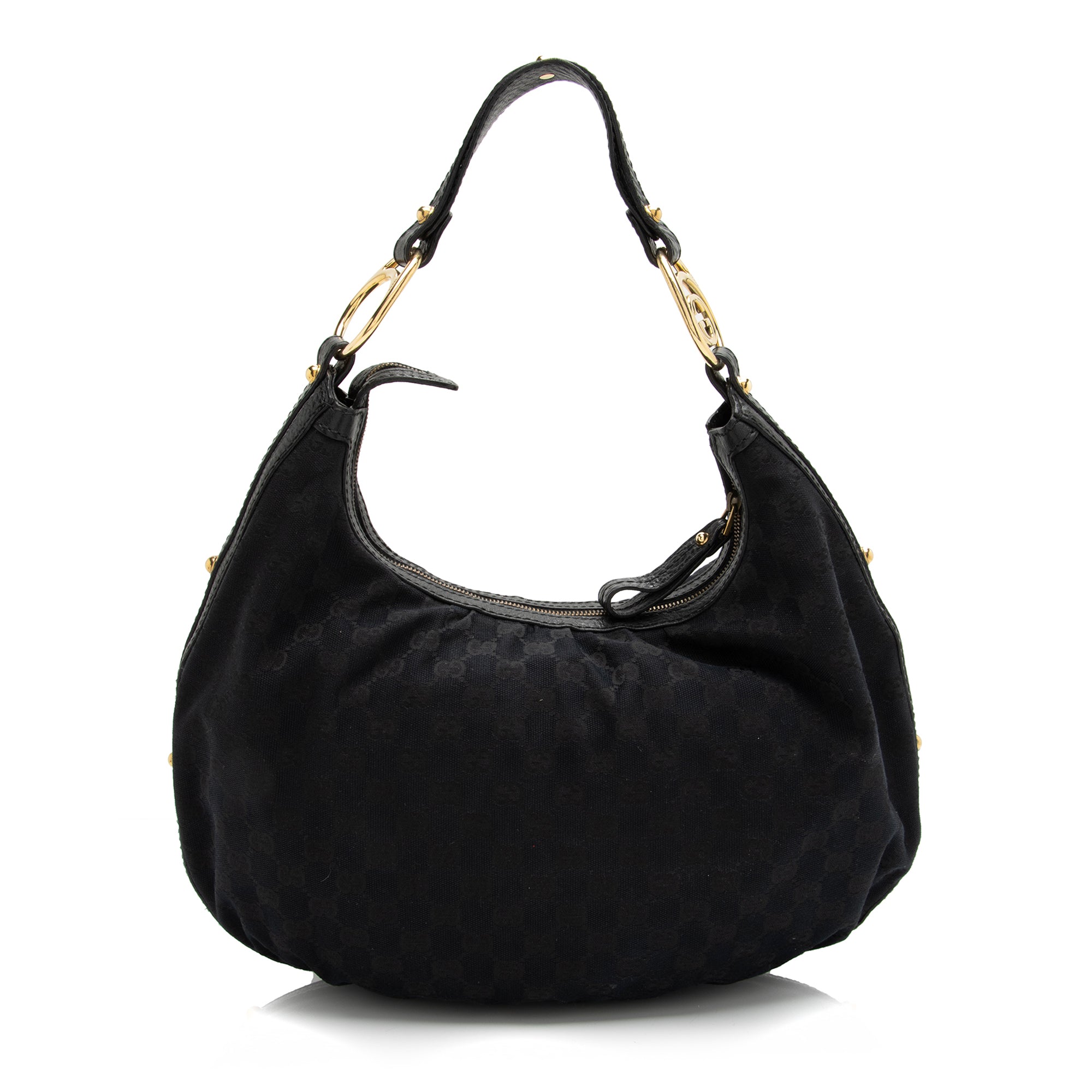 Gucci GG Canvas Interlocking G Medium Hobo (SHF-23929)
