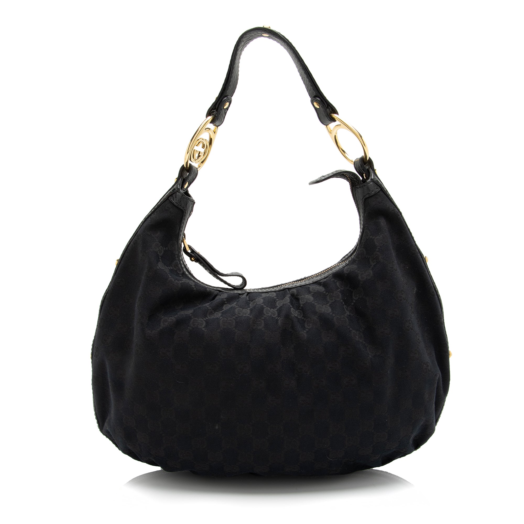 Gucci GG Canvas Interlocking G Medium Hobo (SHF-23929)