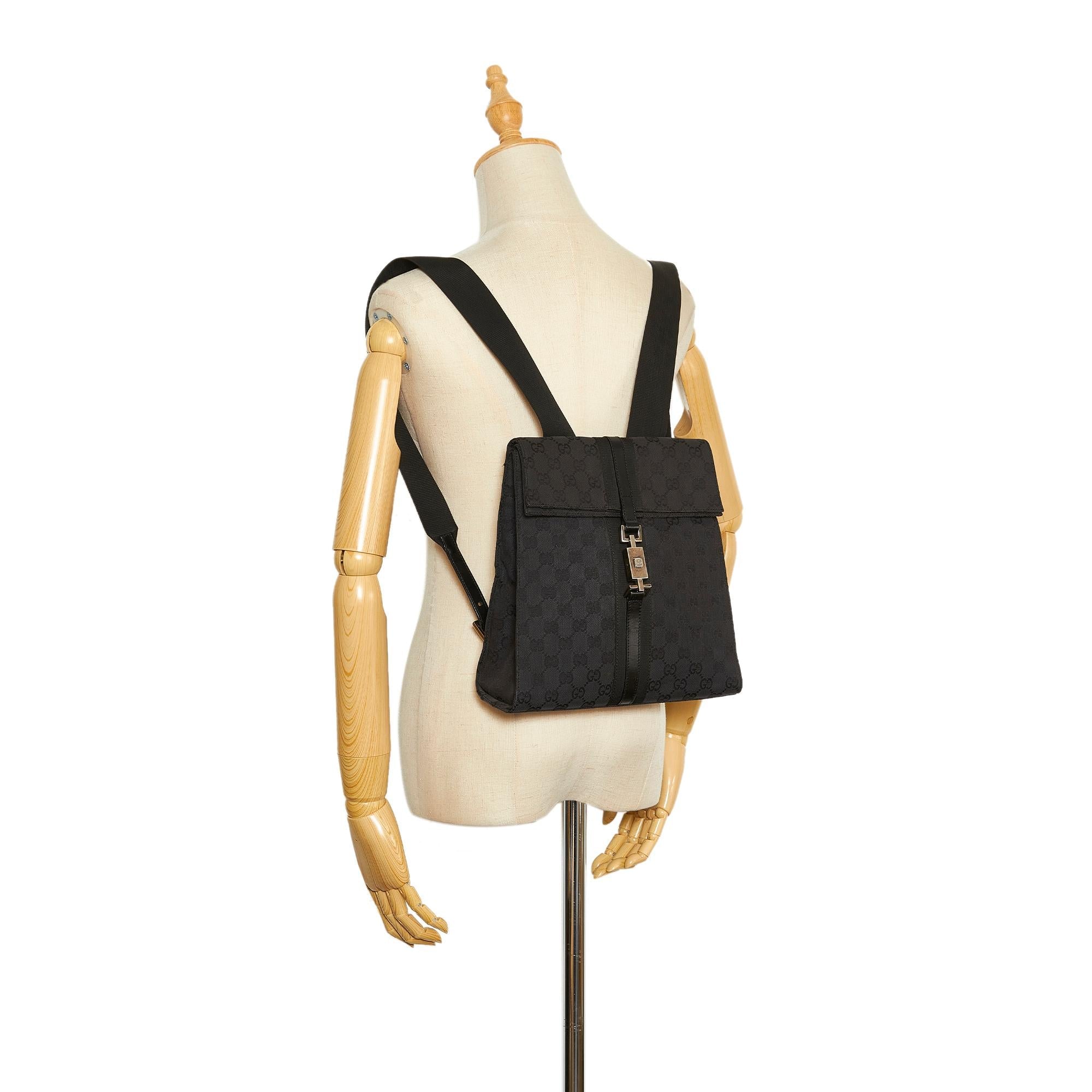 Gucci GG Canvas Jackie Backpack (SHG-b8tDCh)