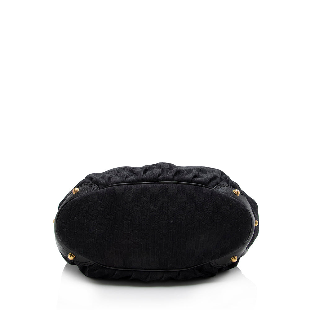 Gucci GG Canvas Jockey Medium Tote (SHF-17167)