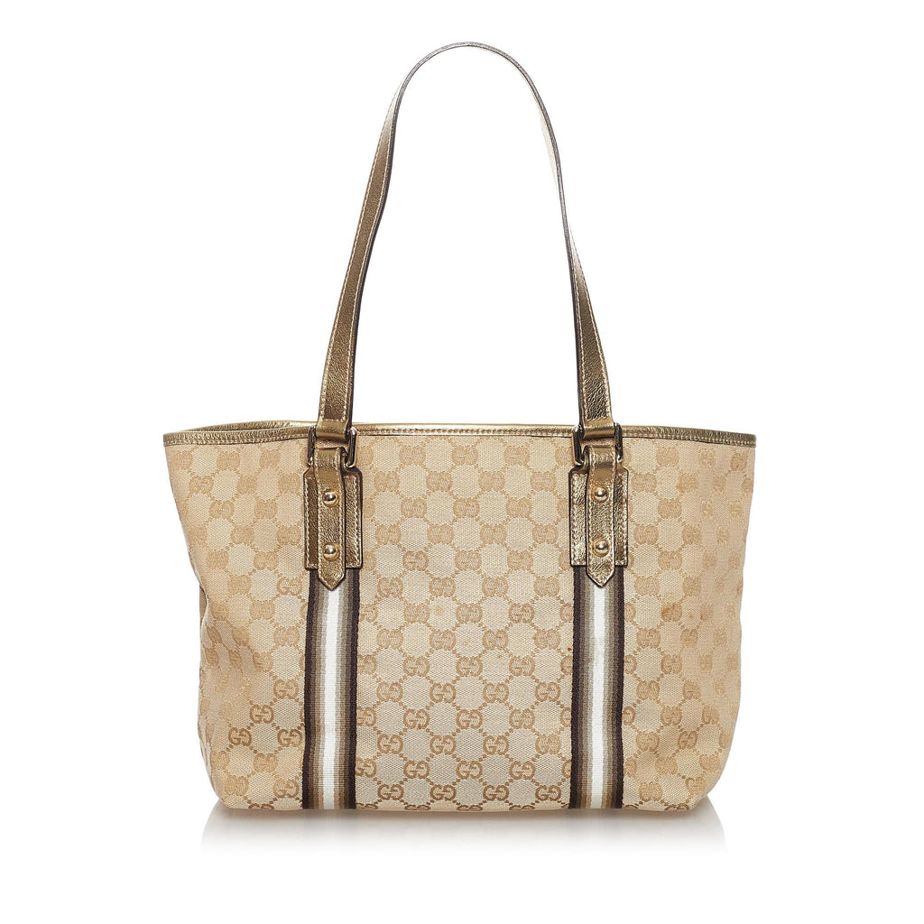 Gucci GG Canvas Jolicoeur Tote Bag (SHG-31269)