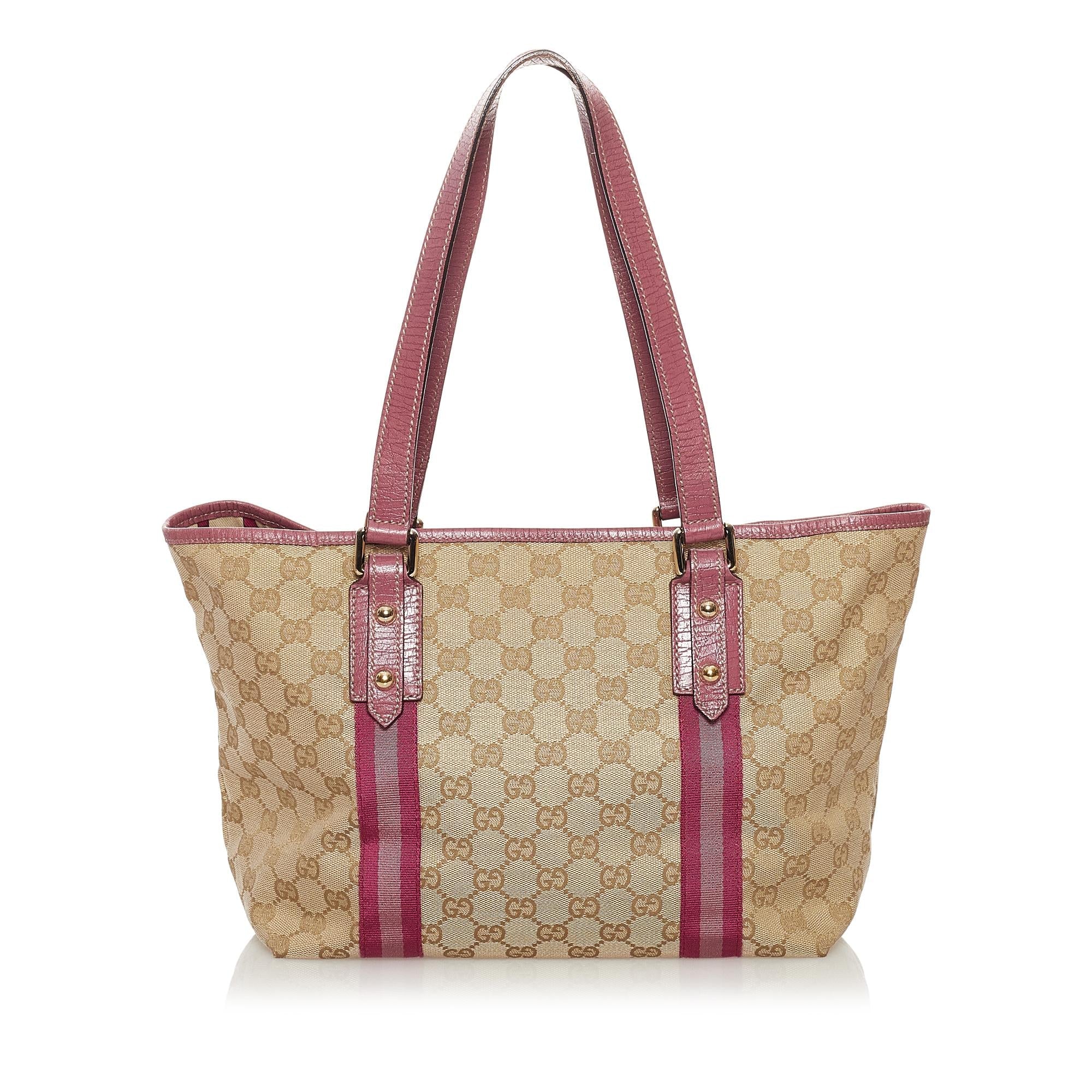 Gucci GG Canvas Jolicoeur Tote Bag (SHG-32700)