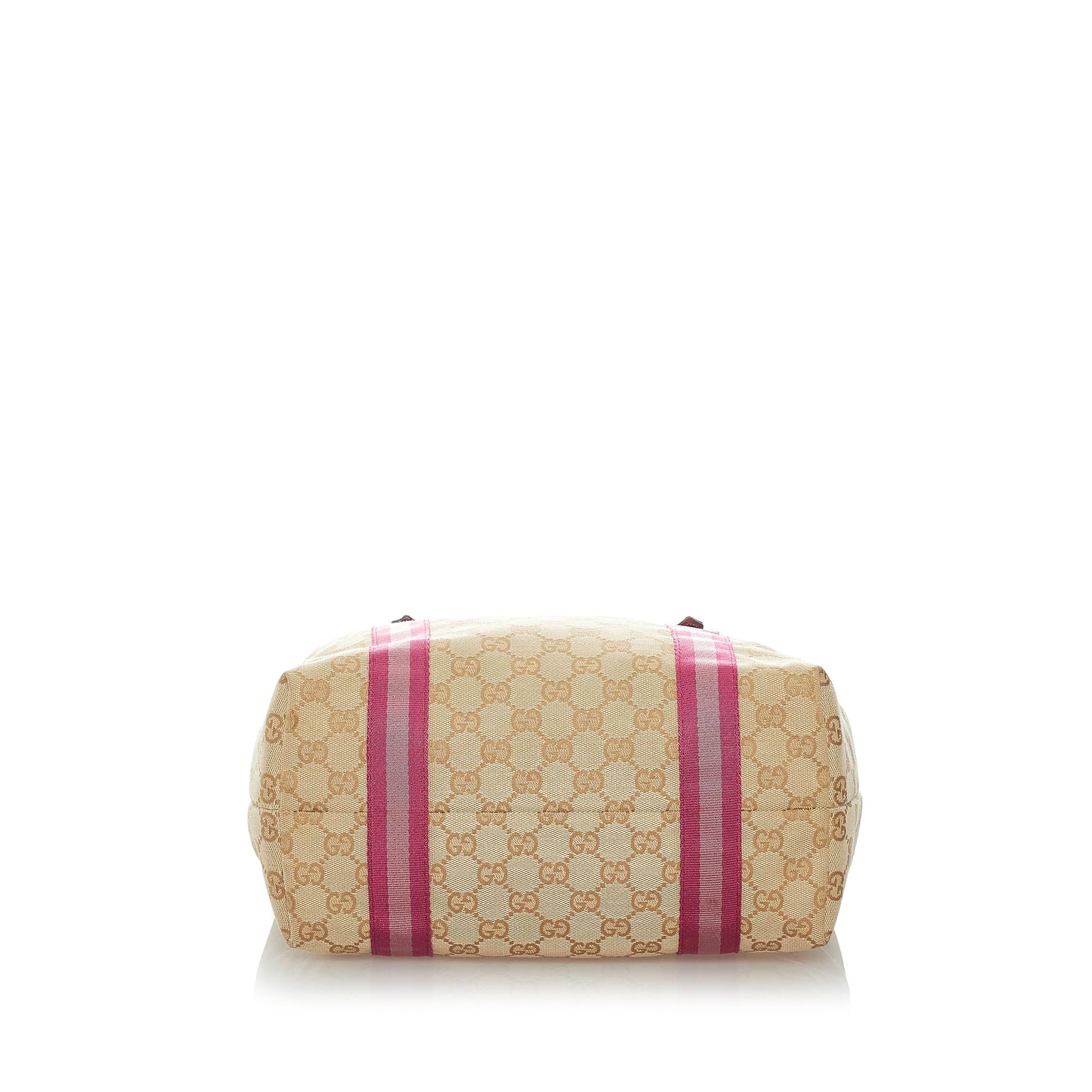 Gucci GG Canvas Jolicoeur Tote Bag (SHG-34727)