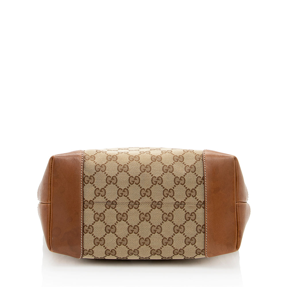 Gucci GG Canvas Medium Charm Tote - FINAL SALE (SHF-19339)