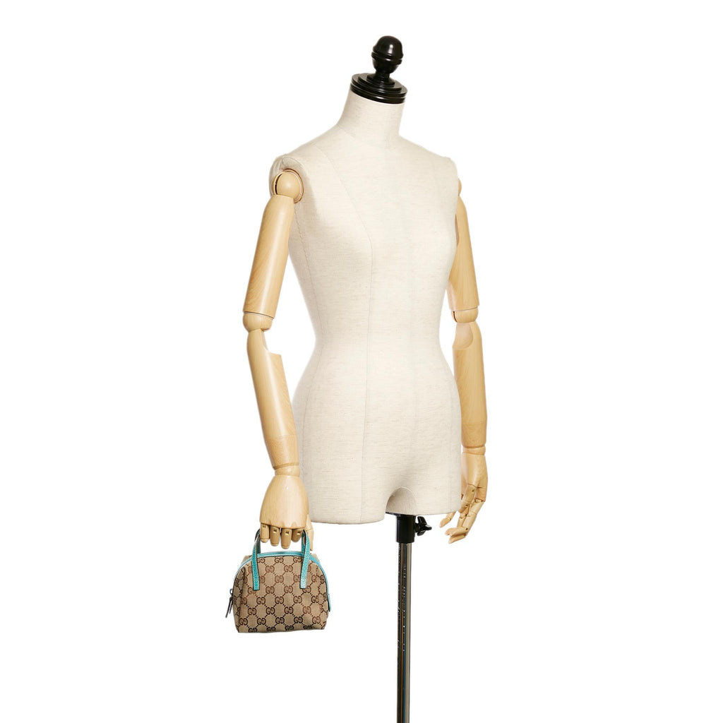 Gucci GG Canvas Mini Handbag (SHG-33030)