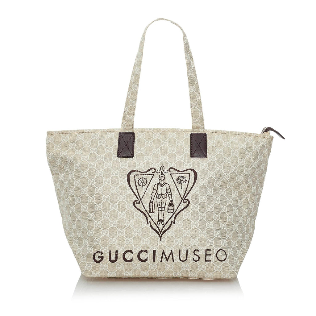 Gucci GG Canvas Museo Tote Bag (SHG-29843)