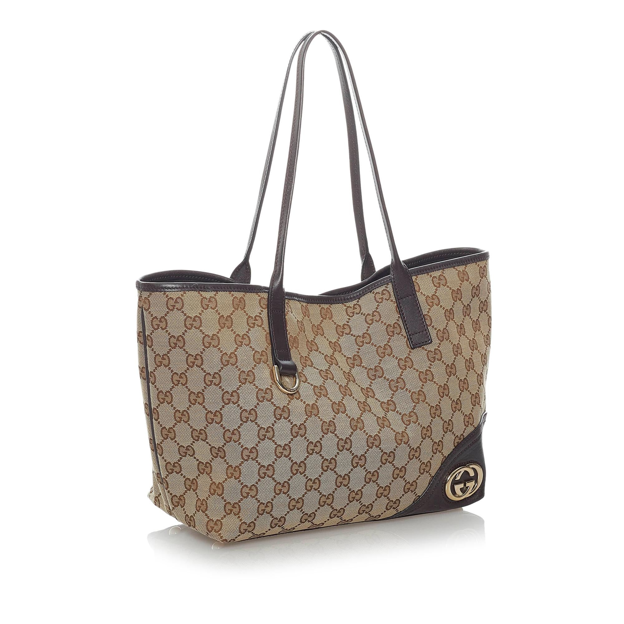 Gucci GG Canvas New Britt Tote Bag (SHG-30429)