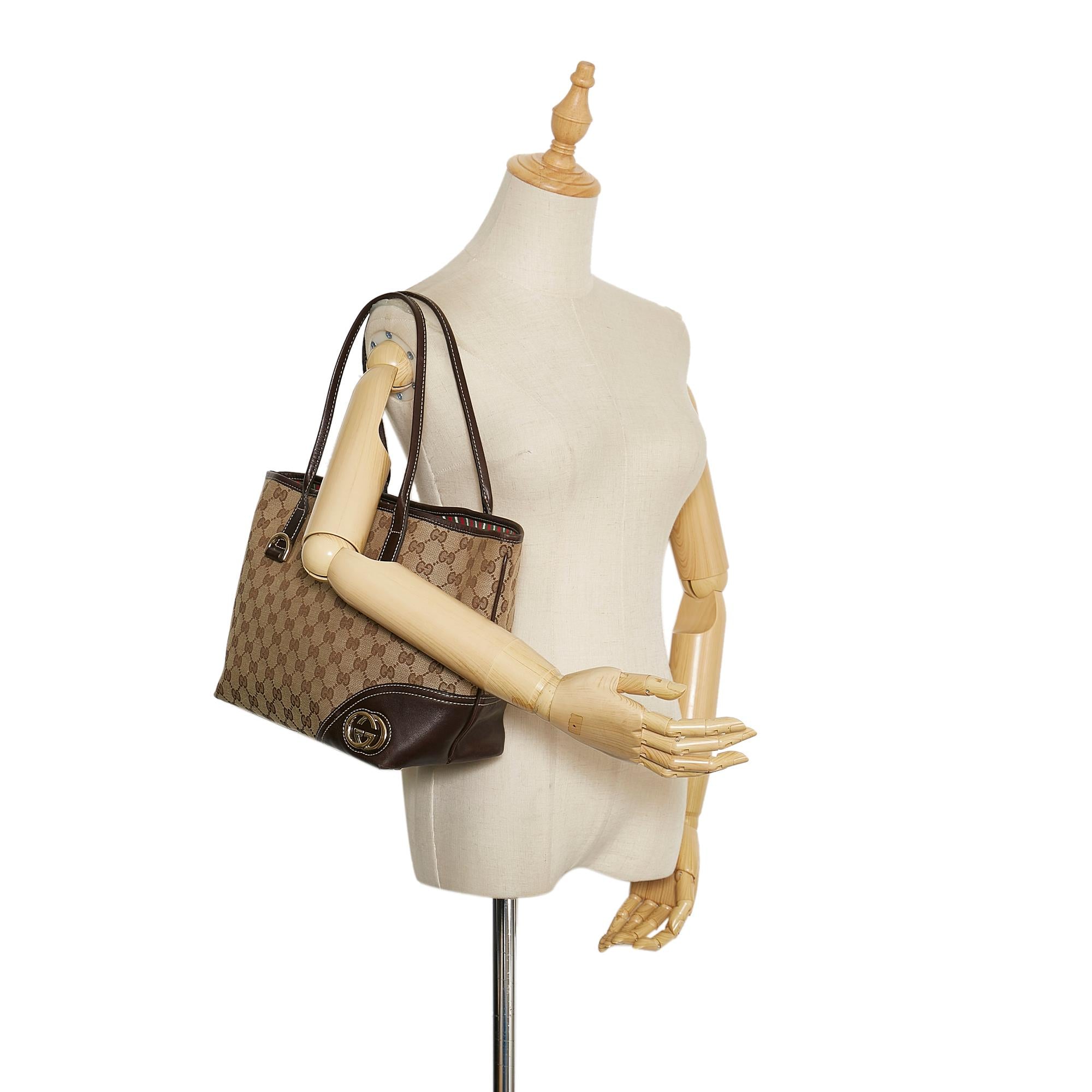 Gucci GG Canvas New Britt Tote (SHG-35626)