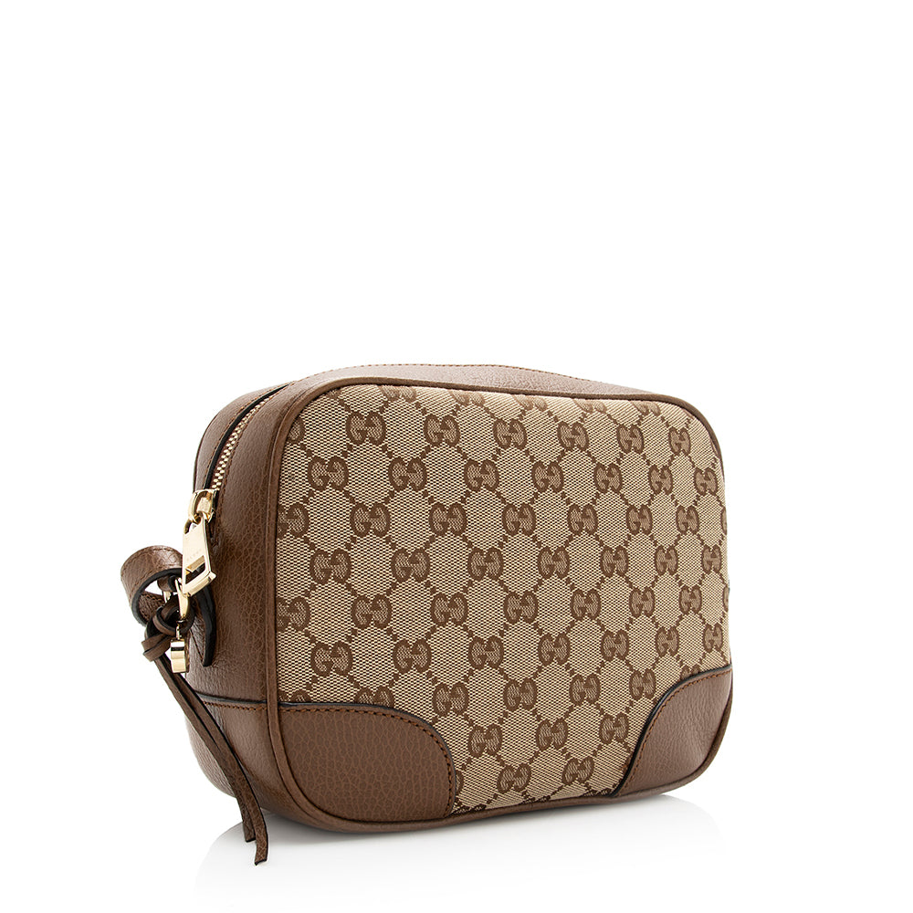 Gucci GG Canvas Original Bree Mini Messenger Bag (SHF-20060)