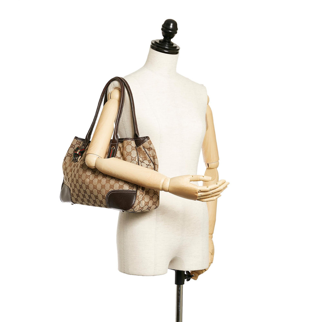 Gucci GG Canvas Princy Tote Bag (SHG-28048)