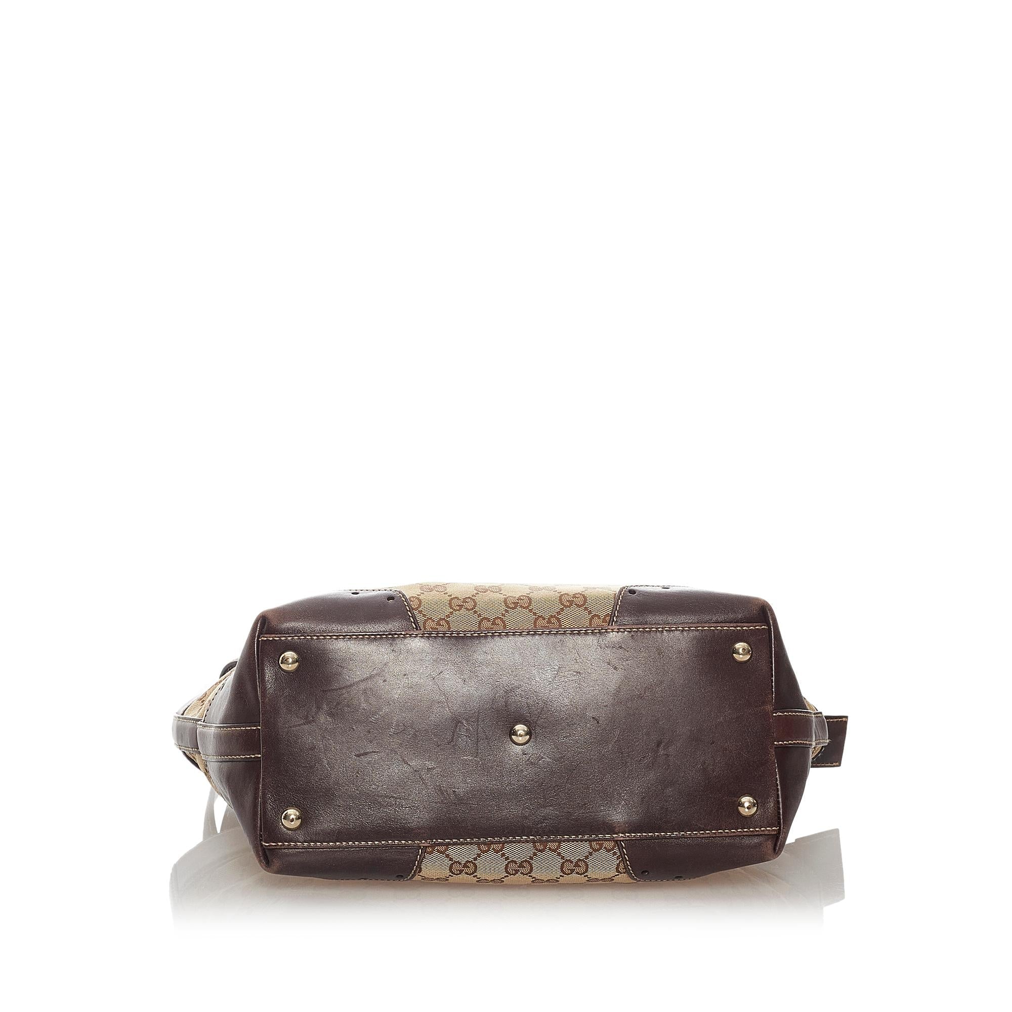 Gucci GG Canvas Punch Tote Bag (SHG-27409)