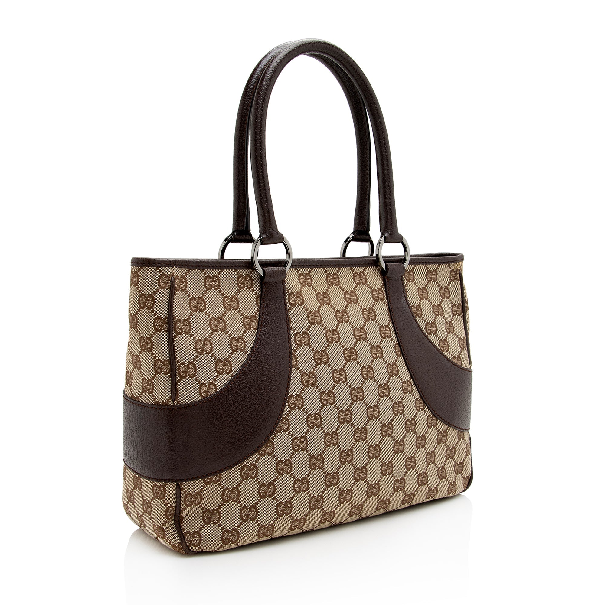 Gucci GG Canvas Ring Medium Zip Tote (SHF-22955)