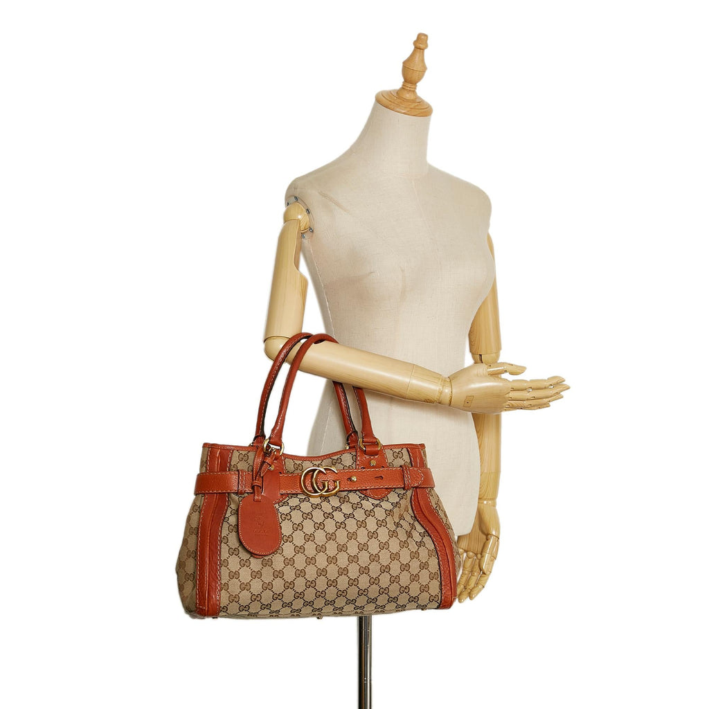 Gucci GG Canvas Running Tote (SHG-qCEs72)
