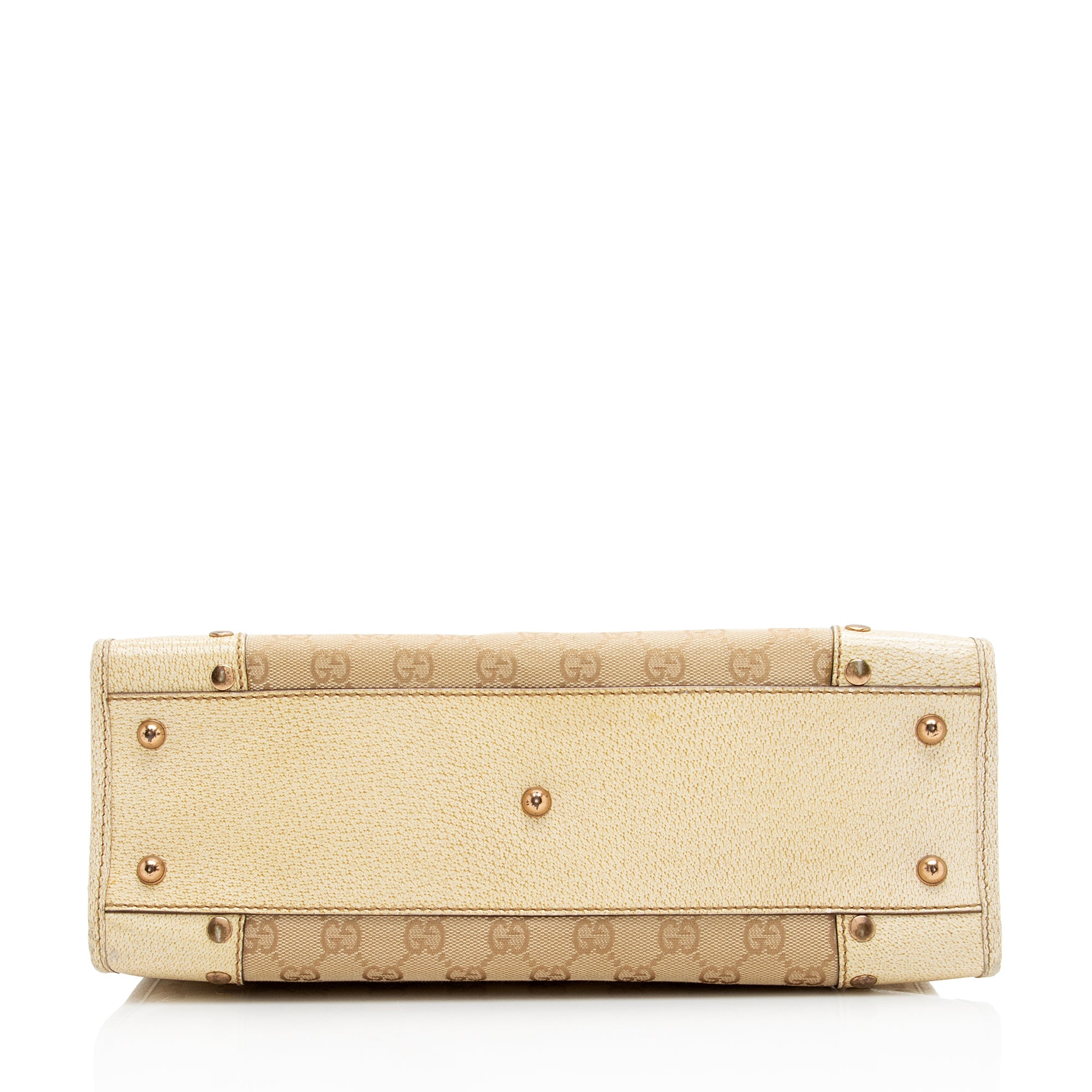 Gucci GG Canvas Studded Tote (SHF-22871)