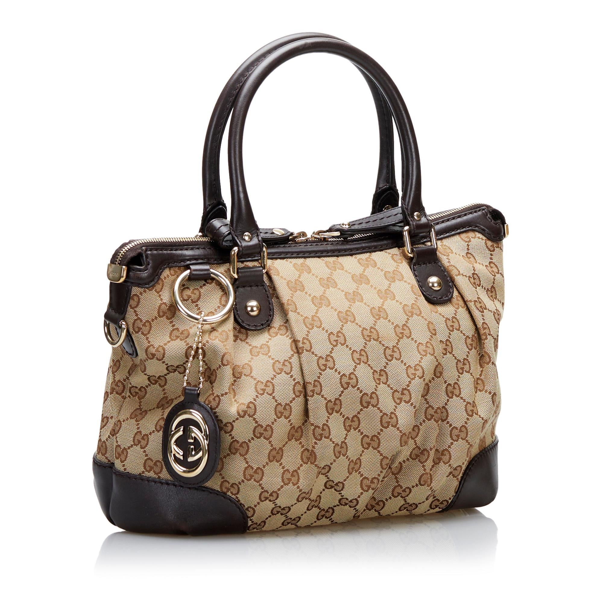 Gucci GG Canvas Sukey Handbag (SHG-35275)