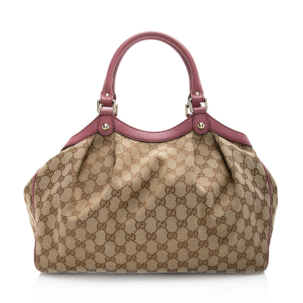 Gucci GG Canvas Sukey Medium Tote (SHF-20013)