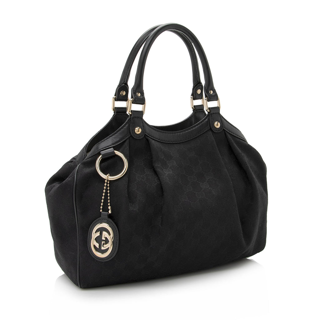 Gucci GG Canvas Sukey Medium Tote (SHF-22369)