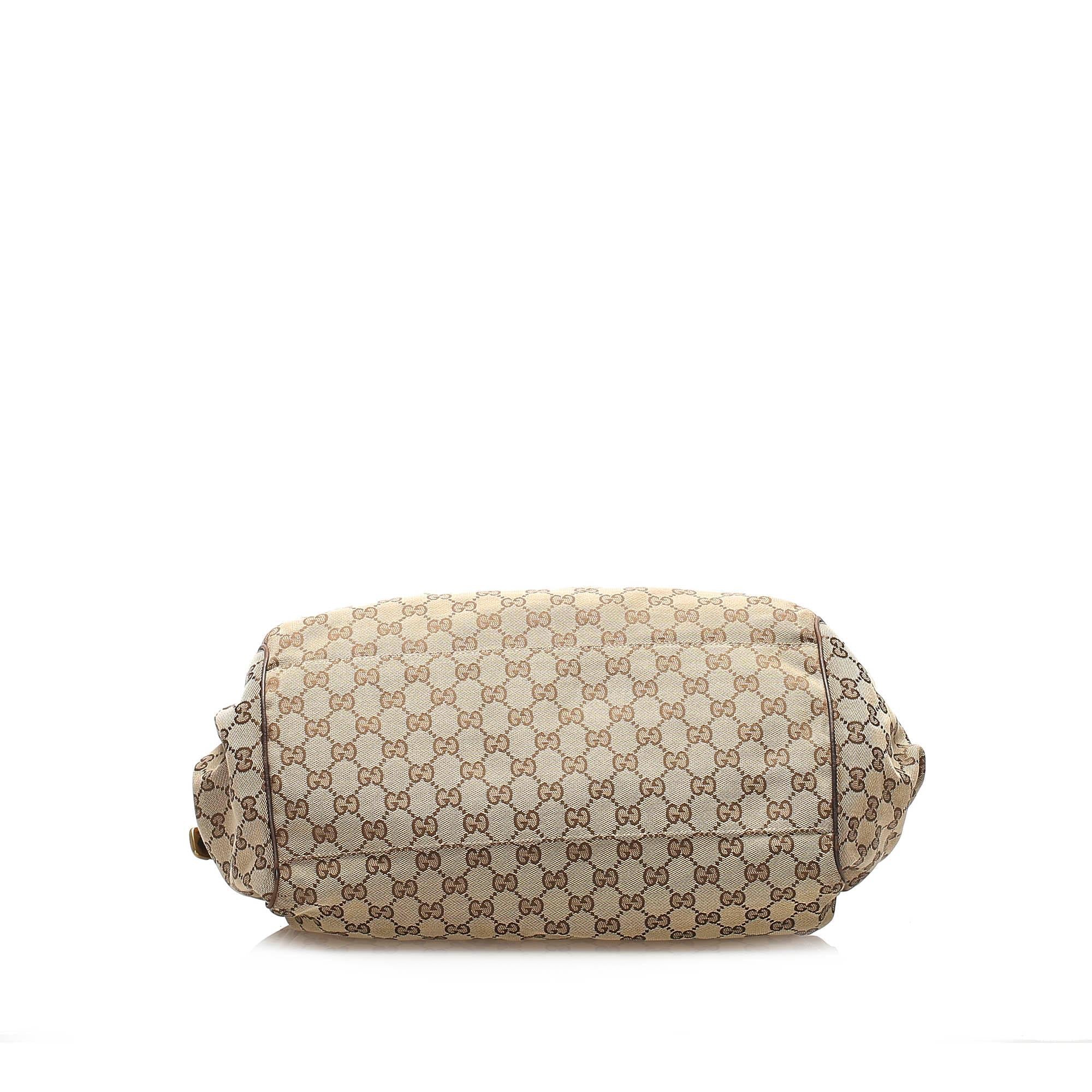 Gucci GG Canvas Sukey Satchel (SHG-21880)