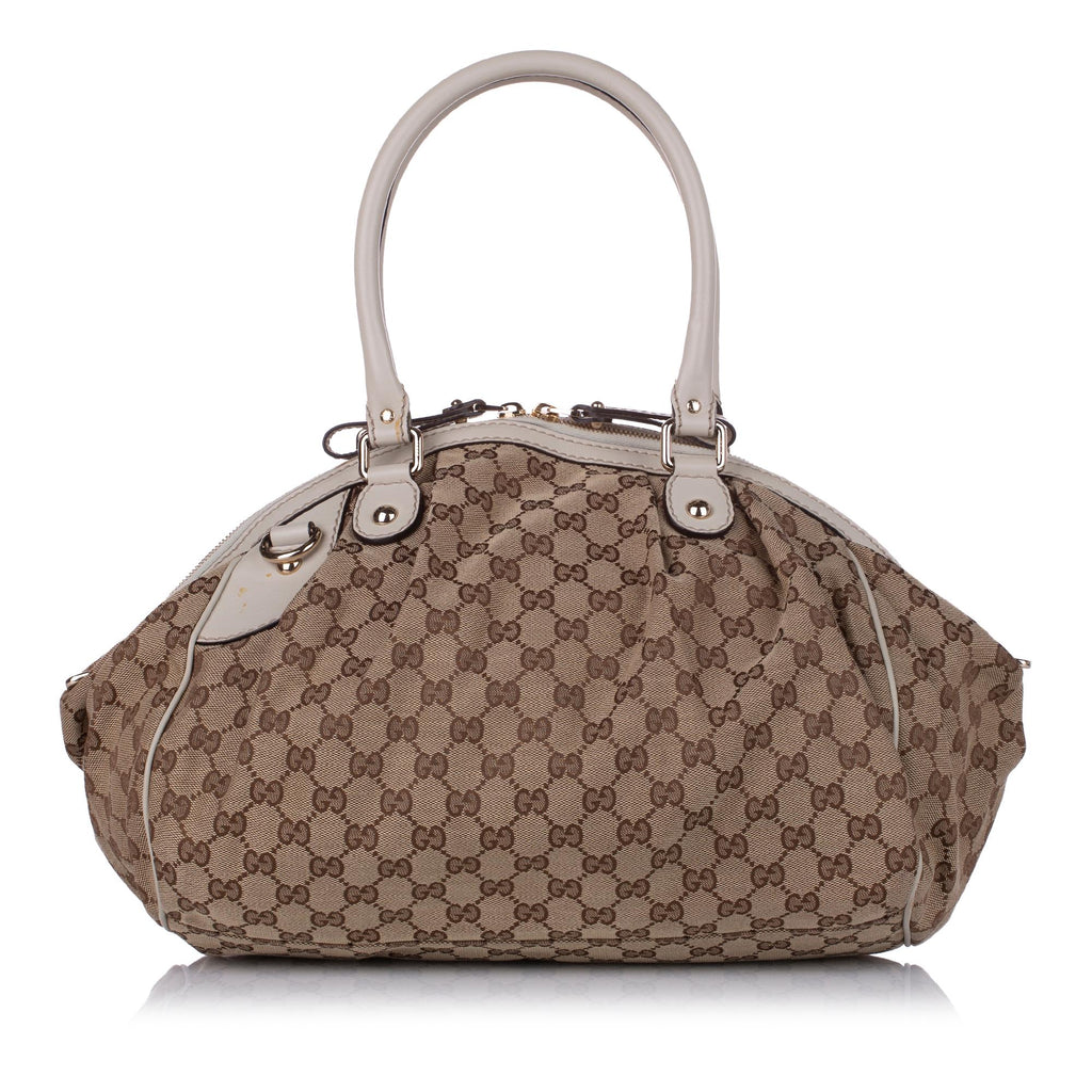 Gucci GG Canvas Sukey Satchel (SHG-29098)