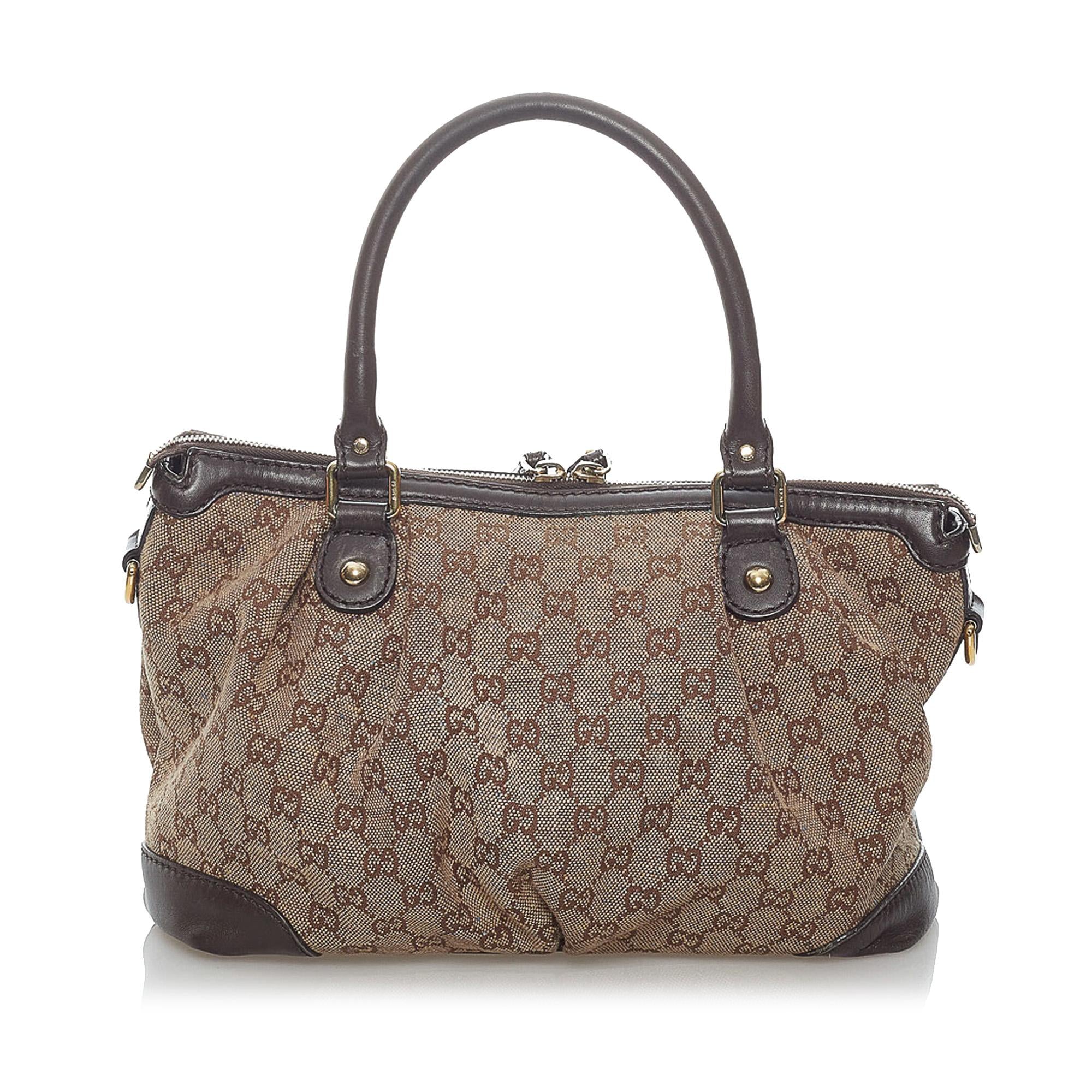 Gucci GG Canvas Sukey Satchel (SHG-30436)