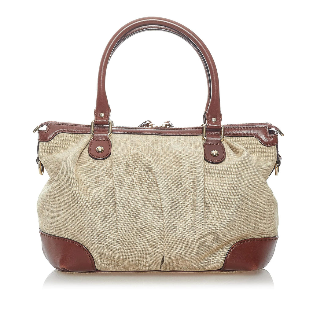 Gucci GG Canvas Sukey Satchel (SHG-32672)